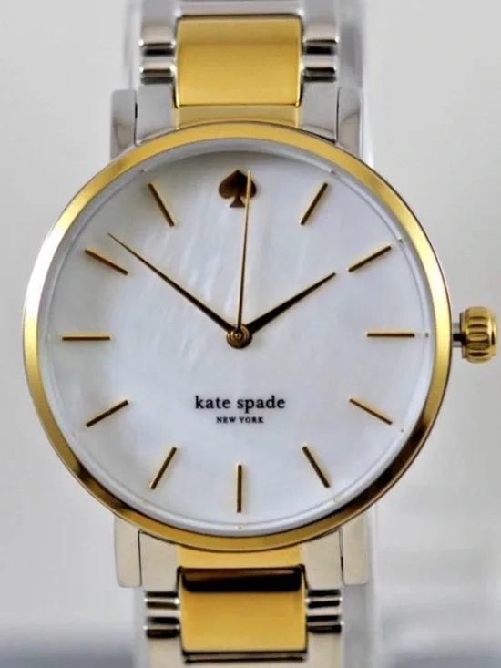 Kate Spade Gramercy Two Tone Stainless Steel Watch & Dust Bag - Picture 1 of 4